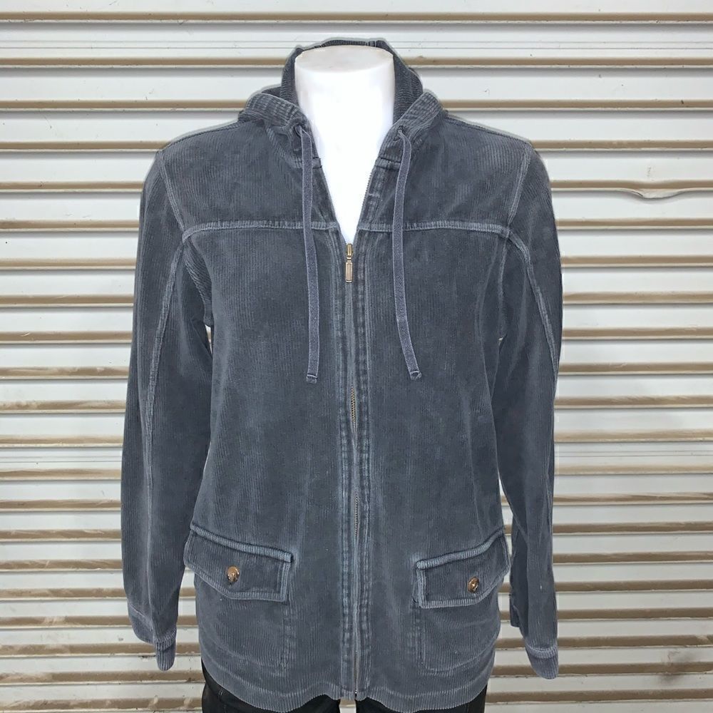 Lands End full zip jacket cotton blend